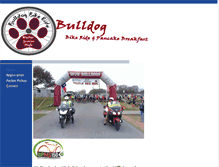 Tablet Screenshot of bulldogbikeride.com